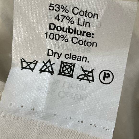 Madewell Linen Gamine Mini Skirt in Stripe Play White Blue Mini Skirt sz 4 - Picture 9 of 11